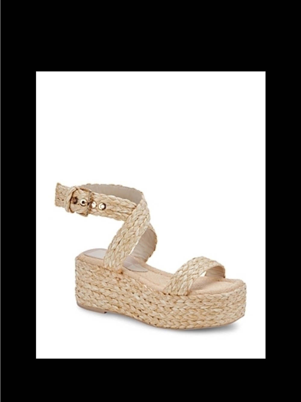 Marc Fisher Braided Espadrille Platform Sandal in Natural